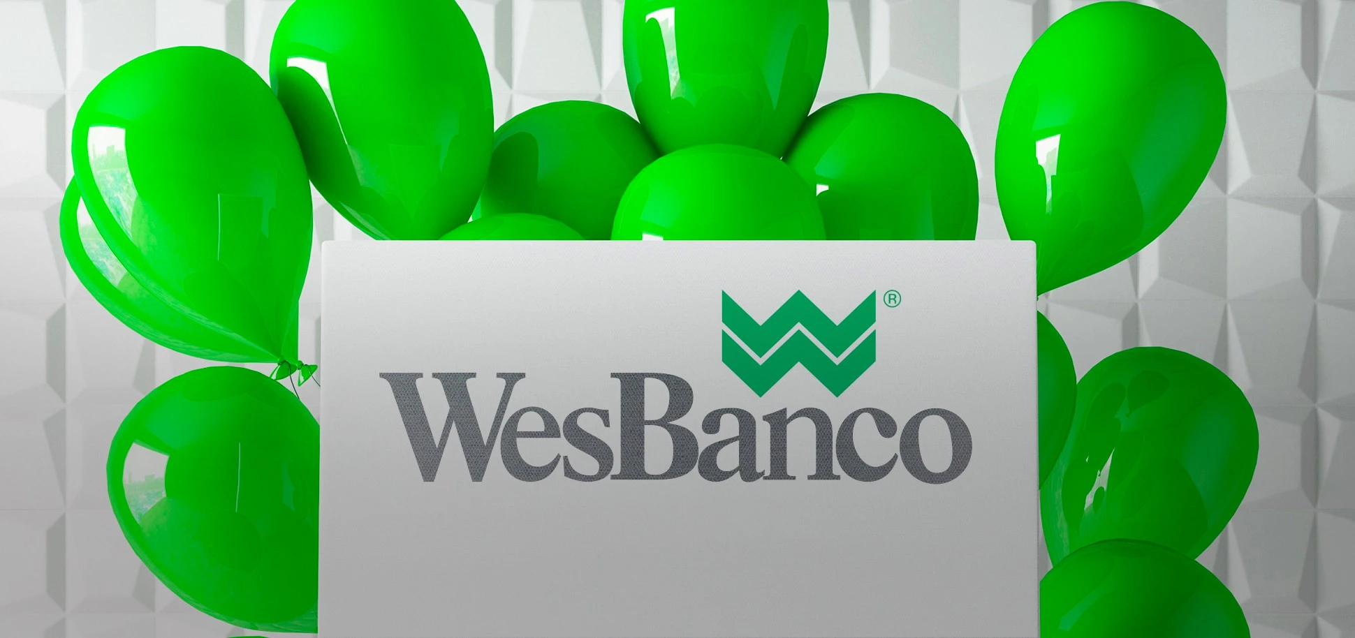 WesBanco logo with balloons